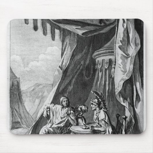 Brutus und Cassius im Zelt des Brutuss Mousepad (Vorne)