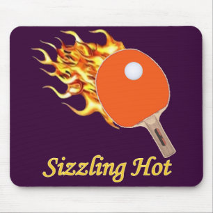 Brutzelndes heißes loderndes Klingeln Pong Mousepad