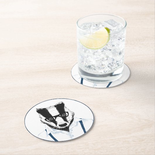 Bruxby-Untersetzer Runder Pappuntersetzer (Vor Ort)