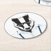 Bruxby-Untersetzer Runder Pappuntersetzer (Angewinkelt)