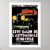 Bruxelles 25. Salon du l'Automobile Poster (Vorne)