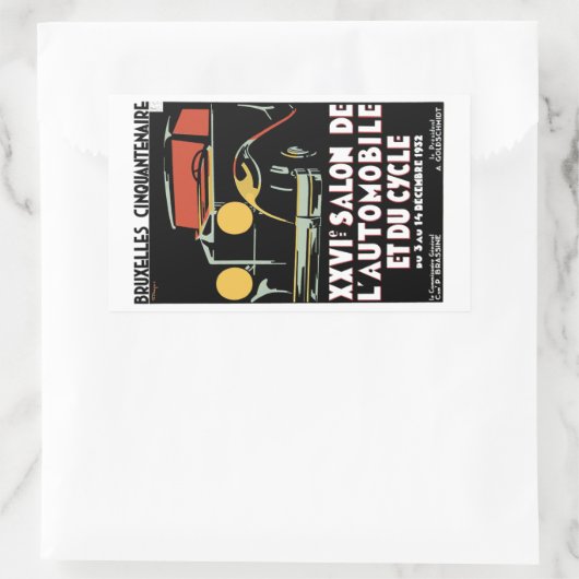 Bruxelles Cinquantenaire Rechteckiger Aufkleber (Tasche)