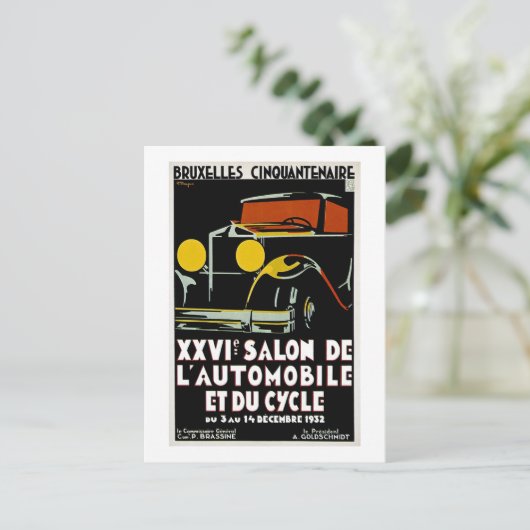 Bruxelles Cinquantenaire XXVI Salon de L' Auto Postkarte (Stehend Vorderseite)