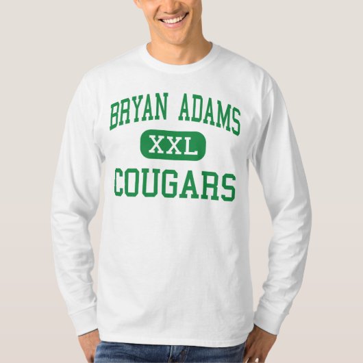 Bryan Adams - Pumas - Highschool - Dallas Texas T-Shirt (Vorderseite)