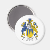Bryan Familienwappen Magnet (Vorderseite/Rückseite)