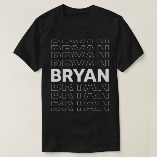 Bryan Funny Personalisiert Vorname Bryan T-Shirt (Design vorne)