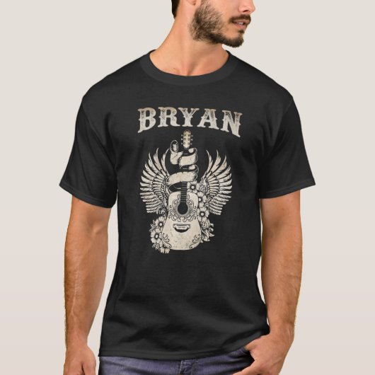 Bryan Guitar Music Outlaw 80er 90s Legends Live Fo T-Shirt (Vorderseite)