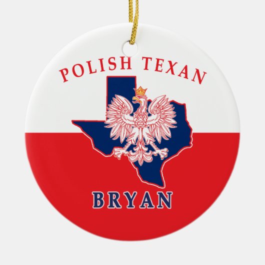 Bryan Polish Texan Keramik Ornament (Vorne)