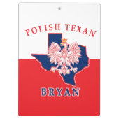 Bryan Polish Texan Klemmbrett (Rückseite)