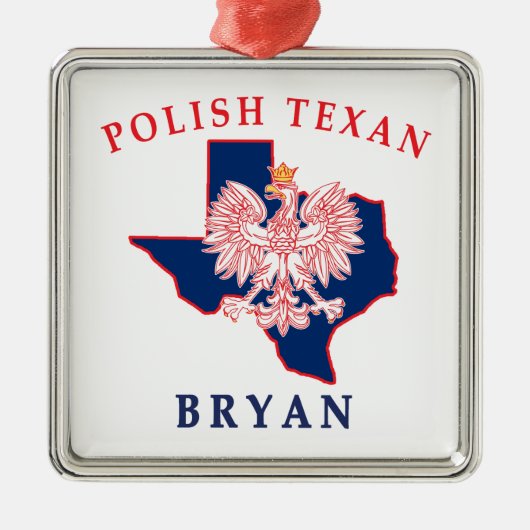 Bryan Polish Texan Ornament Aus Metall (Vorne)