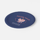 Bryan Polish Texan Pappteller (Schrägansicht)