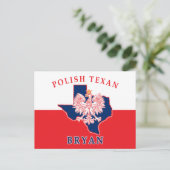 Bryan Polish Texan Postkarte (Stehend Vorderseite)