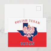 Bryan Polish Texan Postkarte (Vorne/Hinten)