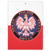 Bryan Round Polish Texan Klemmbrett (Rückseite)