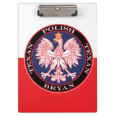 Bryan Round Polish Texan Klemmbrett (Vorderseite)