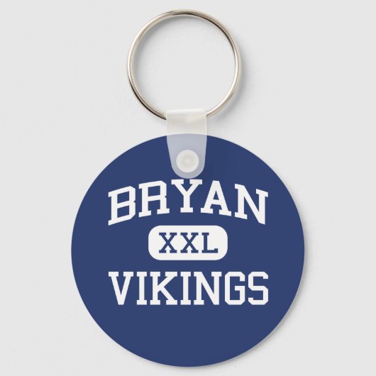 Bryan - Vikings - Bryan High School - Bryan Texas Schlüsselanhänger (Vorderseite)