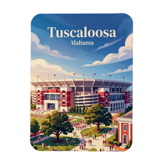 Bryant-Denny-Stadion Alabama Magnet (Vertikal)