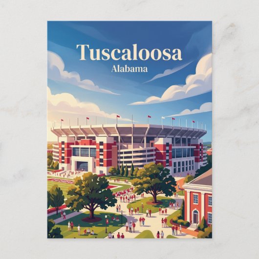 Bryant-Denny-Stadion Alabama Postkarte (Vorderseite)