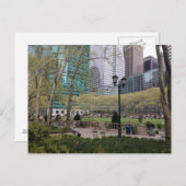 Bryant Park NYC New York City Manhattan Springtime Postkarte (Vorne/Hinten)