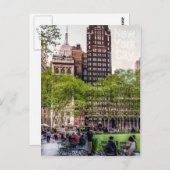 Bryant Park, NYC Postcard Postkarte (Vorne/Hinten)