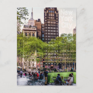 Bryant Park, NYC Postcard Postkarte
