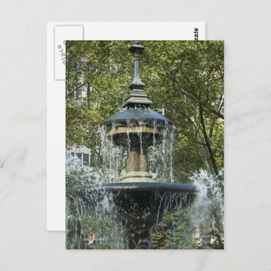 Bryant Park Postkarte (Vorne/Hinten)