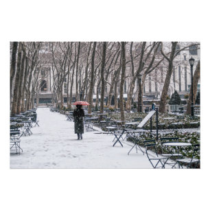 Bryant Park Schnee Poster