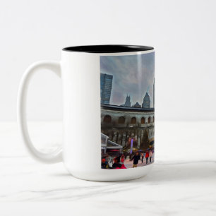 Bryant Park Winter Becher Zweifarbige Tasse