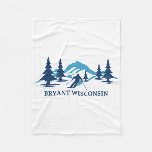 Bryant Wisconsin Skigebiet Skifahren Skifahrer Fleecedecke