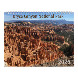 Bryce Canyon 2026 Photographic 12-Month Calendar Kalender