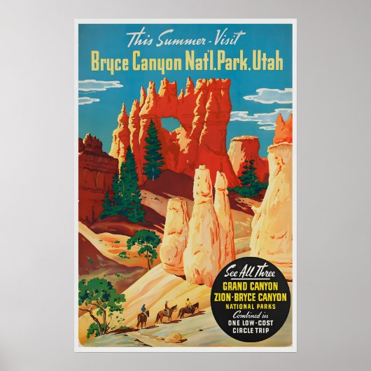 Bryce Canyon Art Nationalpark Poster Utah (Vorne)