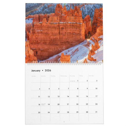 Bryce Canyon Kalender (Jan 2026)