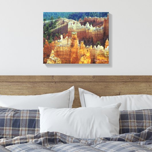 Bryce Canyon Leinwanddruck (Insitu (Schlafzimmer))