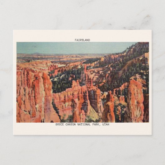 BRYCE CANYON NATIONAL PAR, FAIRYLAND-Geschenke Postkarte (Vorderseite)