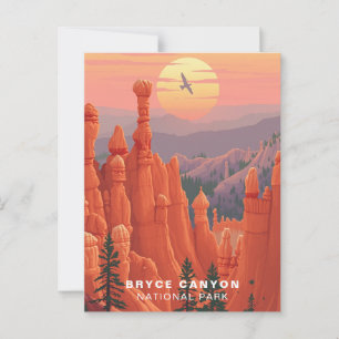 Bryce Canyon National Park Art USA Postkarte