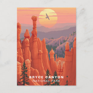 Bryce Canyon National Park Kunst USA Postkarte