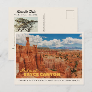 Bryce Canyon National Park Save-the-Date-Postkarte Postkarte