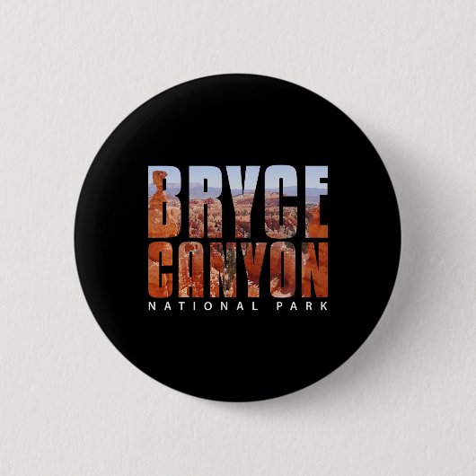 Bryce Canyon National Park-Souvenir-Geschenk-Campi Button (Vorderseite)