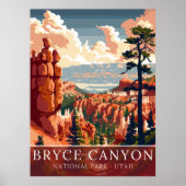 Bryce Canyon National Park Utah Desert Landscape Poster (Vorne)