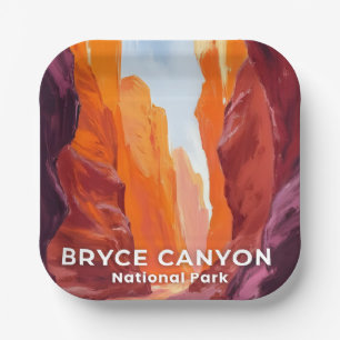 Bryce Canyon National Park Utah Reise Pappteller