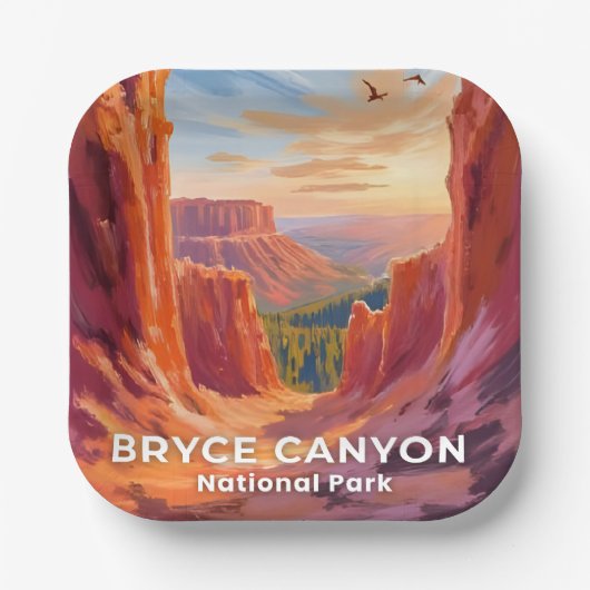 Bryce Canyon National Park | Utah Reise Pappteller (Vorderseite)