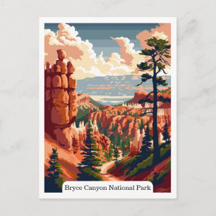 Bryce Canyon National Park, Utah Reise Vintage Postkarte