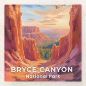 Bryce Canyon National Park | Utah Travel Glasuntersetzer (Vorderseite)