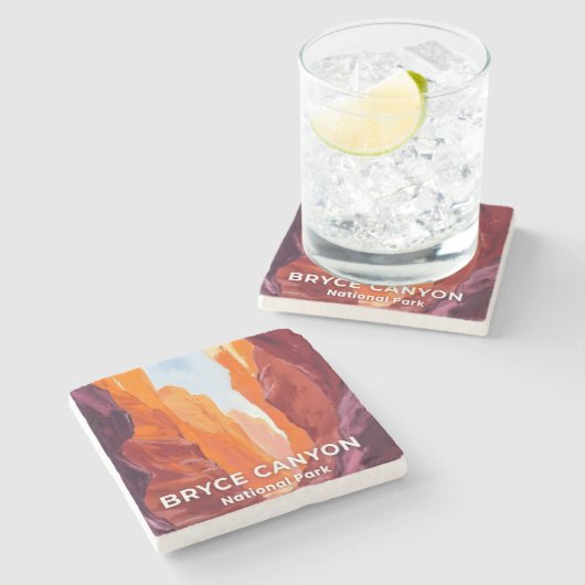 Bryce Canyon National Park | Utah Travel Steinuntersetzer (Seitenansicht)