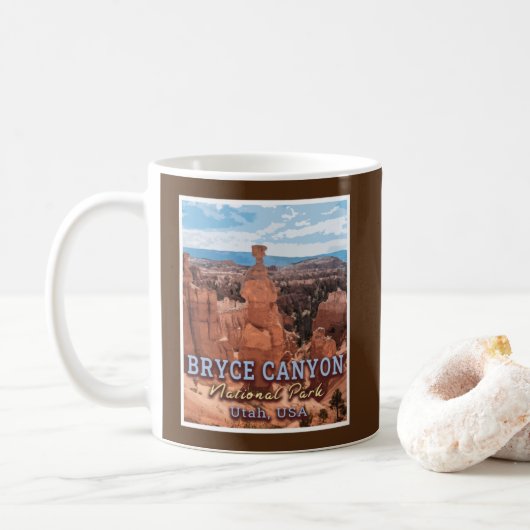 BRYCE CANYON NATIONAL PARK - UTAH USA KAFFEETASSE (Mit Donut)
