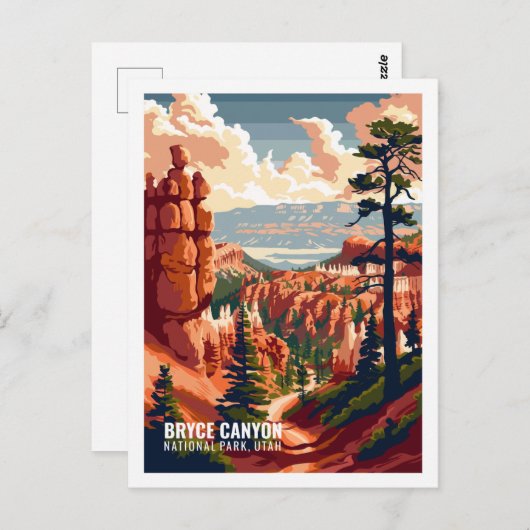 Bryce Canyon National Park Utah USA Postkarte (Vorne/Hinten)