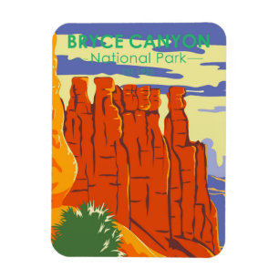 Bryce Canyon National Park Utah Vintage Magnet