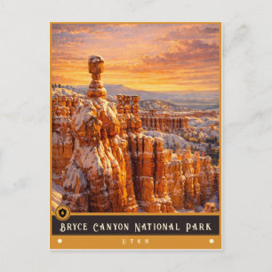 Bryce Canyon National Park   Vintage-Postkarte Postkarte