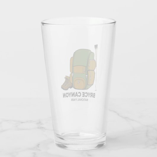 Bryce Canyon Nationalpark Backpack Glas (Rückseite)