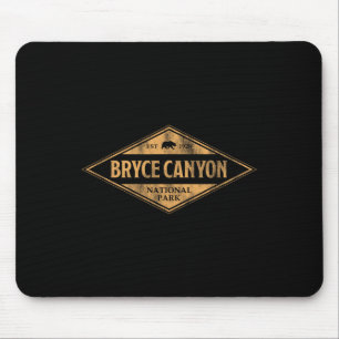 Bryce Canyon Nationalpark Bär Retro Herren Damen  Mousepad